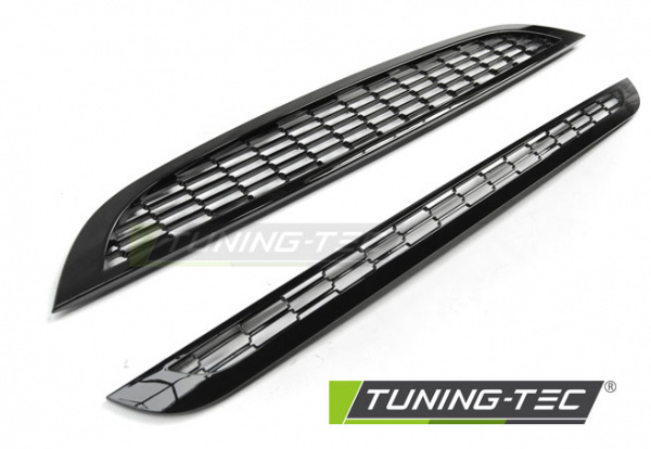 Upgrade Design Sportgrill / Kühlergrill für BMW Mini Cooper R50/R52/R53 01-08 Hochglanz schwarz